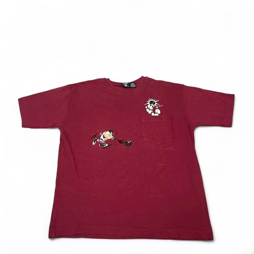 vintage 1996 Looney Tunes bowling Tasmanian Devil tee